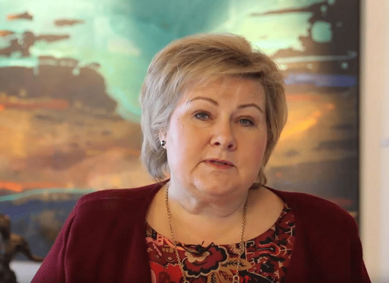 Statsminister Erna Solberg